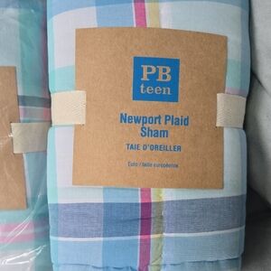 Pottery Barn Teen Multicolor Plaid Sham
